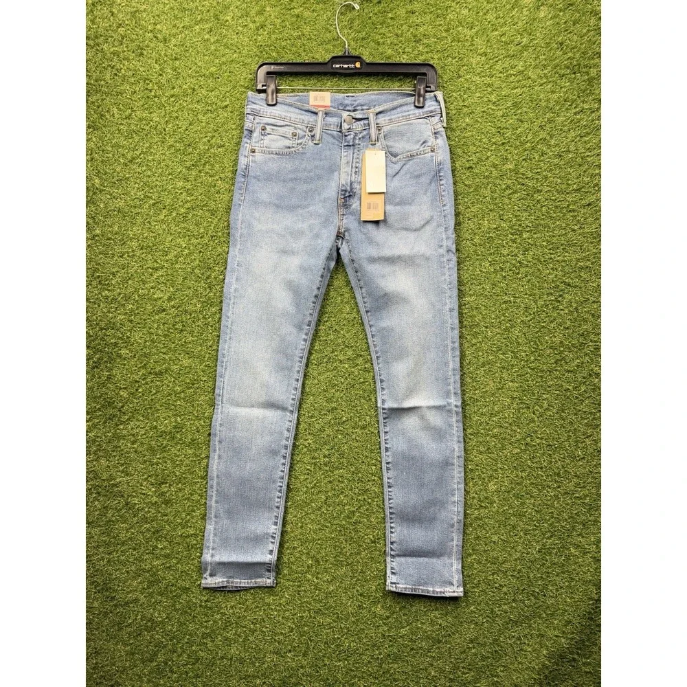 Levis 519 Jeans Mens 30x30 Extreme Skinny Stretch Sits Below Waist Light Wash